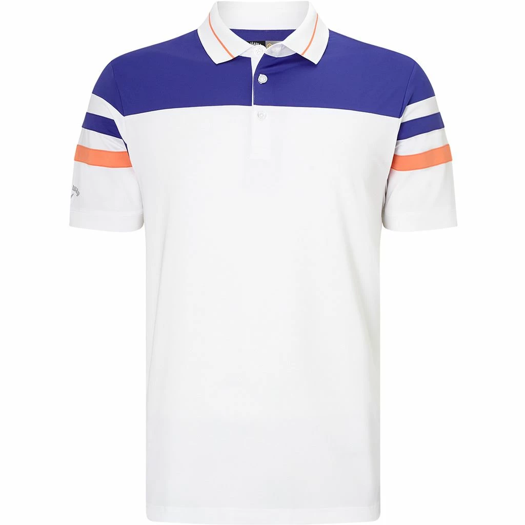 Callaway Golf Mens Opti-Dri Varsity Block Golf Polo Shirt 6 Callaway Golf Mens Opti-Dri Varsity Block Golf Polo Shirt - Image 4