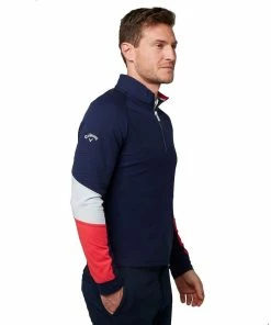 Callaway Golf Mens Resort Colourblock Chillout 1/4 Zip Golf Pullover Sweater -Clubheads Sales Store cd653fd4 2ef0 4f50 ba55 a44f638d42d0
