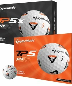 TaylorMade Golf TP5 / TP5X Pix 2.0 5-Layers Men's Tour Golf Balls Dozen