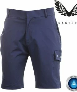 Castore Mens Chino Water Resistant Tapered Leg Stretch Golf Shorts