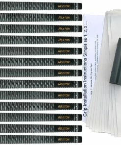 Rexton Golf Rexton Black/White Velvet 13-pc Grip Kit