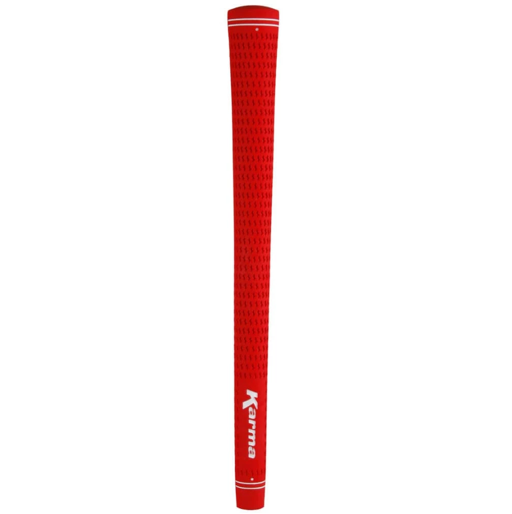 Karma Grips Karma Velour Red Golf Grips 3 Karma Grips Karma Velour Red Golf Grips