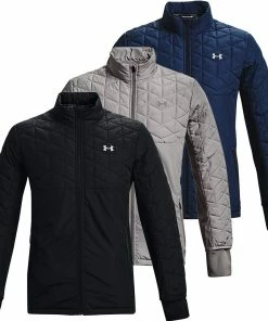 Under Armour Mens UA ColdGear Reactor Storm Hybrid Full Zip Golf Jacket