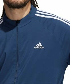 ADIDAS Golf Mens 3-Stripes Primegreen Fully Lined Full Zip Stretch Golf Jacket -Clubheads Sales Store dc4d2c3b 257d 4a82 927d a366bf52b35a