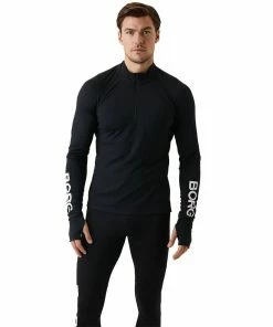 Bjorn Borg Mens Performance Long Sleeve Half Zip Midlayer