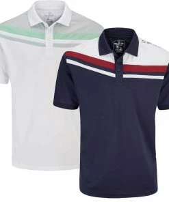 Stuburt Golf Mens Leckford Lightweight Breathable Sport Golf Polo Shirt