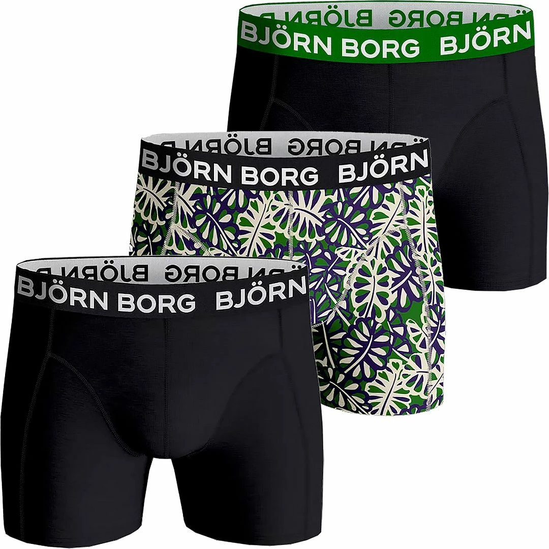 Bjorn Borg Mens Cotton Stretch Shorts Boxer Briefs Underwear Many Choices 3-PACK 4 Bjorn Borg Mens Cotton Stretch Shorts Boxer Briefs Underwear Many Choices 3-PACK - Image 2