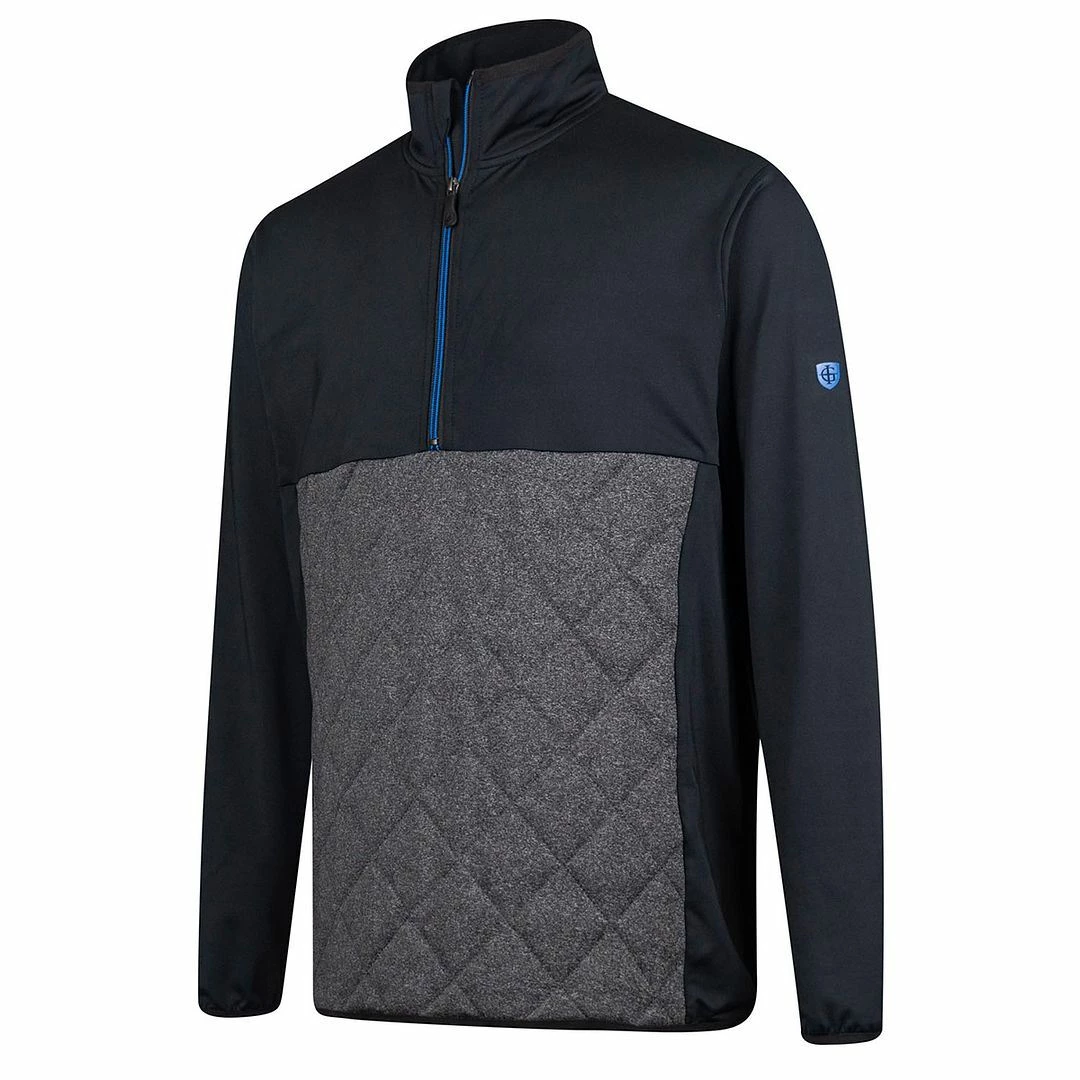 Island Green Mens Shower Resistant Windstopper 1/4 Zip Golf Jacket 4 Island Green Mens Shower Resistant Windstopper 1/4 Zip Golf Jacket - Image 2