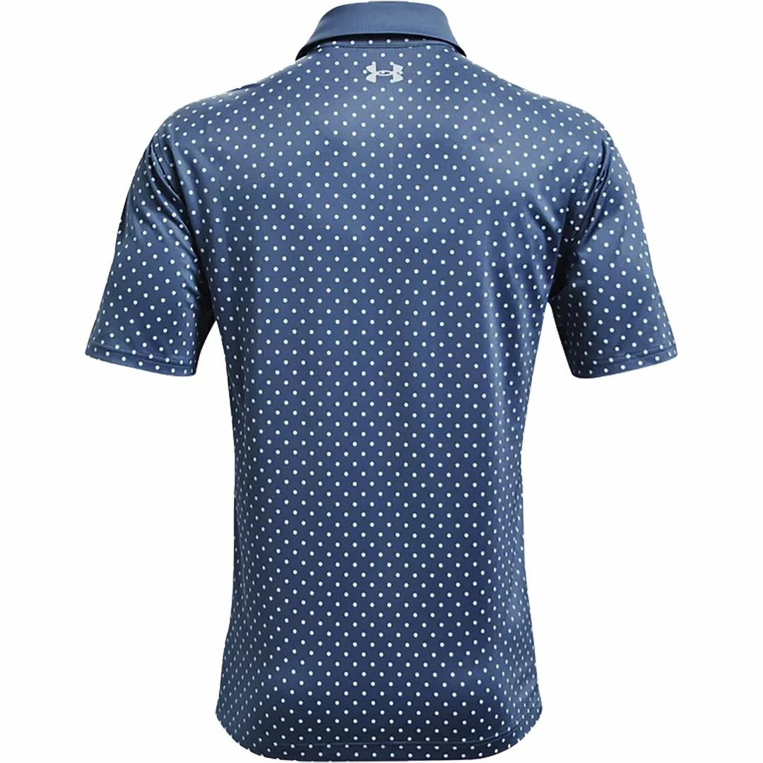 Under Armour Golf UA Performance Printed Polo Stretch Mens Golf Polo Shirt 6 Under Armour Golf UA Performance Printed Polo Stretch Mens Golf Polo Shirt - Image 4
