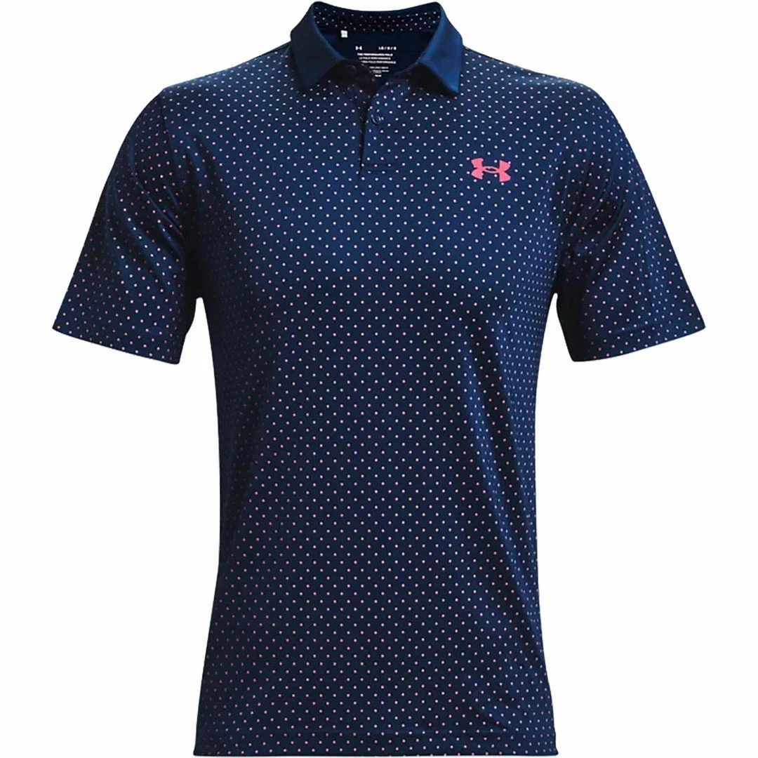 Under Armour Golf UA Performance Printed Polo Stretch Mens Golf Polo Shirt 12 Under Armour Golf UA Performance Printed Polo Stretch Mens Golf Polo Shirt - Image 10