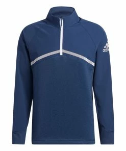ADIDAS Golf Mens Hybrid 1/4 Zip Thermal Stretch Golf Sweater -Clubheads Sales Store fc1db124 7f1b 4367 bd2d 2fa9bd38e20a