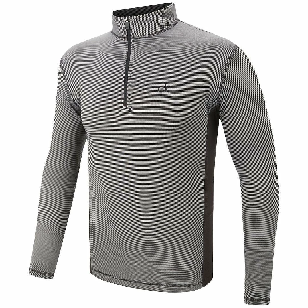 Calvin Klein Mens Performance Stripes 1/4 Zip Dri Breeze Moisture Wicking Golf Mid Layer 4 Calvin Klein Mens Performance Stripes 1/4 Zip Dri Breeze Moisture Wicking Golf Mid Layer - Image 2