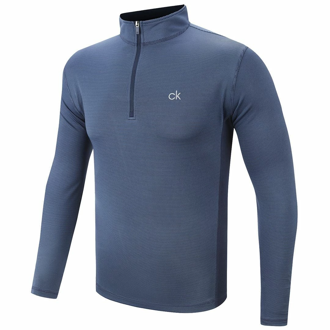 Calvin Klein Mens Performance Stripes 1/4 Zip Dri Breeze Moisture Wicking Golf Mid Layer 6 Calvin Klein Mens Performance Stripes 1/4 Zip Dri Breeze Moisture Wicking Golf Mid Layer - Image 4